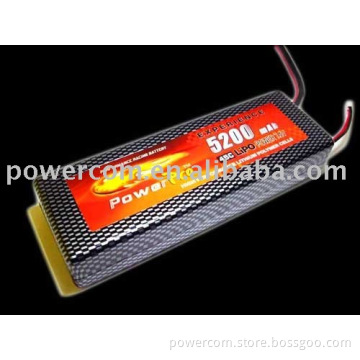 7.4V 5200mAh 45C Hard Case LiPo Race Pack